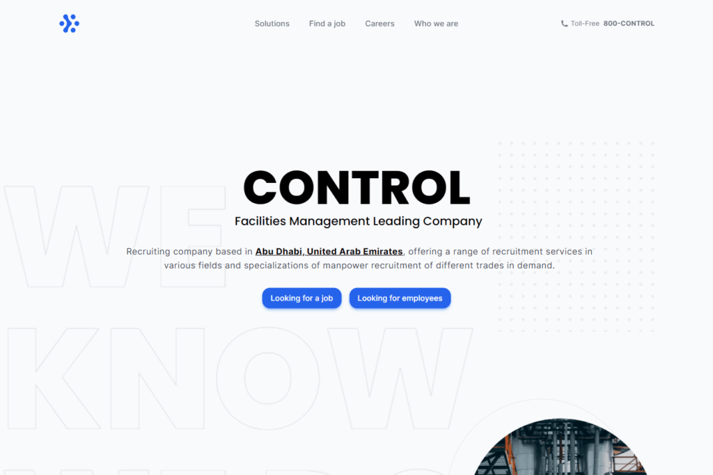 CONTROL-Facilities-Management-Leading-Company, Bluecore Software Development Company - Website Development, Backend API